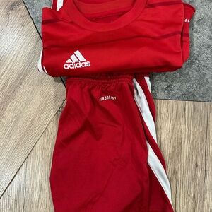 Adidas Kids Red Jersey Set
